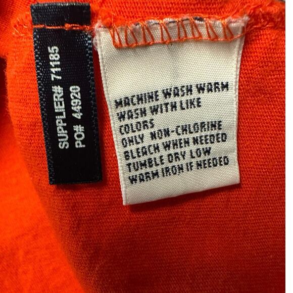 Polo Ralph Lauren Vibrant Orange Crewneck Short Sleeve Cotton T-Shirt Size M - Picture 5 of 7